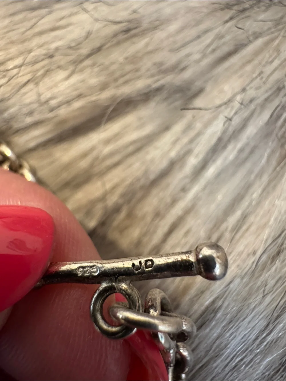 Silver Heart Toggle Charm Bracelet